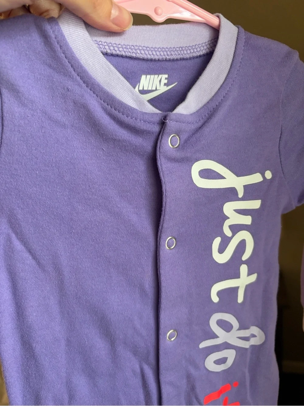 Nike footie pajamas baby girl 9 mo